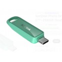 Sandisk SDIXS0N-256G-GN6NQ 256GB Phone Drive with USB-C-128GB (Seafoam Green) Flash Bellek