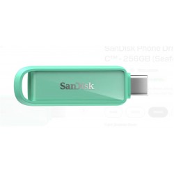 Sandisk SDIXS0N-256G-GN6NQ 256GB Phone Drive with USB-C-128GB (Seafoam Green) Flash Bellek