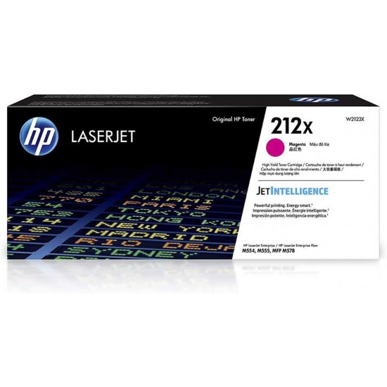 HP 212X Magenta Kırmızı Yüksek Kapasite Toner W2123X