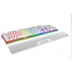 Rampage Carbon Beyaz RGB Q Gaming Oyuncu Klavye Bilek Destekli Red Switch