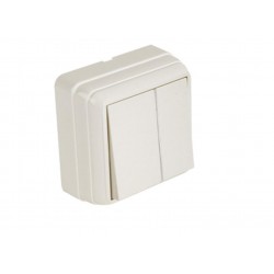 Mutlusan  Bron Sıva Üstü Komütatör Beyaz (2160 302 0201)