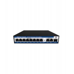Nova NVC-PSEG0821G 8 Port Poe+ 10-100 Mbps 2 Port 10-100-1000 Mbps Uplink 1 Port SFP Switch 120W