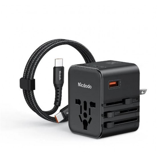MCDODO CP-3260 25W Evrensel Seyahat Adaptör Type-C To Type-C kablo dahili