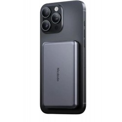 MCDODO MC-4641 20W 5000mAh Metal Ultra İnce Manyetik Kablosuz Power Bank Siyah