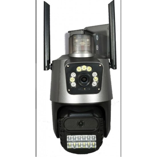 Apronx APX-WP242 6Mp 2.8mm Çift Kamera 19 Led Wifi PTZ