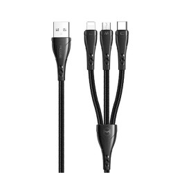 MCDODO CA-6960 3İN1 (LİGHTNİNG-MİCRO-TYPE-C) ŞARJ KABLOSU 3A 1.2M