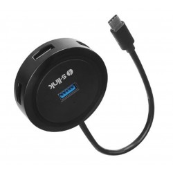 S-link SW-U340 4 Port Usb 3.0 Gri Type-C Hub