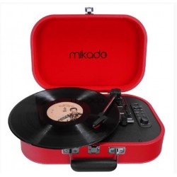 Mikado Nostalgia MN-101 Pikap Kırmızı Usb+RCA+Bluetooth Destekli Müzik Kutusu