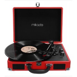 Mikado Nostalgia MN-P317 Kırmızı Pikap+Rca+Bluetooth Destekli Müzik Kutusu
