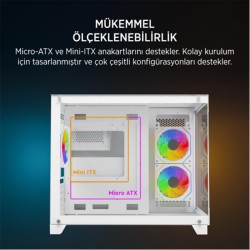 James Donkey Stark S700 750W Beyaz Gaming Kasa