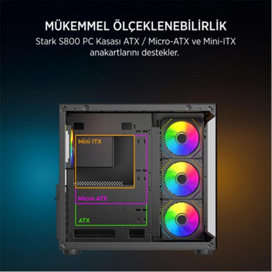 James Donkey Stark S800 4X ARGB 750W Gaming Kasa