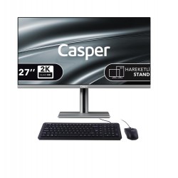 Casper Nirvana A97.210H-BE00X-V-G Gri U5-210H 16GB RAM 500GB NVME SSD 27" Pivot FreeDOS All In One
