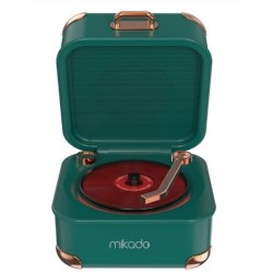 Mikado MD-62BT 5W 1200mAh Yeşil TF Kart + Bluetooth Destekli Klasik Retro Müzik Kutusu