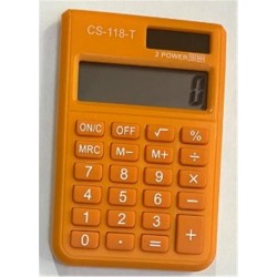 CSL CS-118-T Turuncu 8 Hane Cep Tipi Hesap Makinesi
