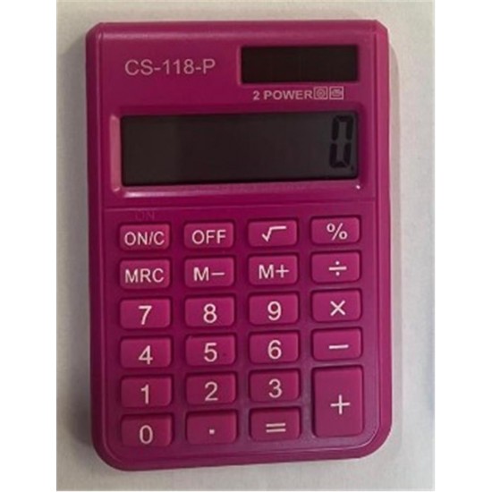 CSL CS-118-P Pembe 8 Hane Cep Tipi Hesap Makinesi