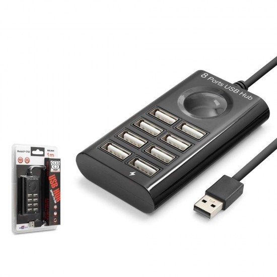 Hadron hdx7052 Usb Hub 8-Usb 8in1 1M Siyah