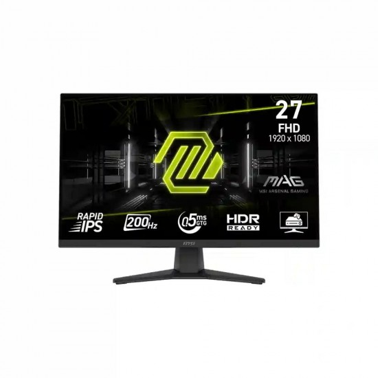 Msi 27 MAG 272F 1920x1080 FHD 200Hz 0.5ms HDMI DP FreeSync Premium IPS Gaming Monitör