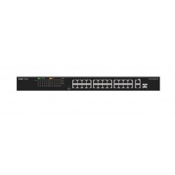 Ruijie-Reyee RG-ES126S-P 26 Port 10-100 Mbps 1 Port Uplink + 1 Port 10-100-1000 Mbps Poe 370W Switch