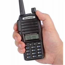Baofeng UV-82L 5W  LCD Ekran,LED El Feneri Arama Kurtarma-Güvenlik-Haberleşme El Telsizi (FM RADYO)
