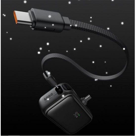 MCDODO MC-7760 5000mAh 22.5W Dahili Kablolu Powerbank