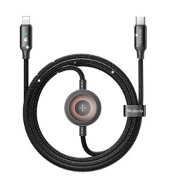 MCDODO CA-2580 60W 1 TYPE-C VE 1 WATCH KABLOSUZ ŞARJ KABLOSU- SİYAH