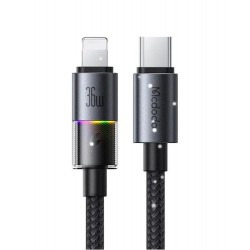 MCDODO CA-8190 TYPE-C TO LİGHNİNG 7 Renkli LED Işıklı 36W 1.2M KABLO