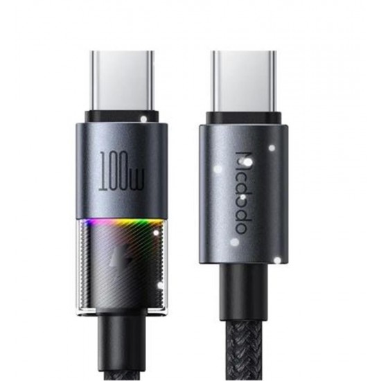 MCDODO CA-8200 TYPE-C TO TYPE-C 7 Renkli LED Işıklı 100W 1.2M KABLO