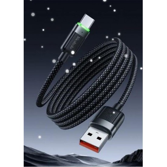MCDODO CA-5650 USB-A TO USB-C 6A SİYAH SARILABİLİR MANYETİK 1.2M KABLO