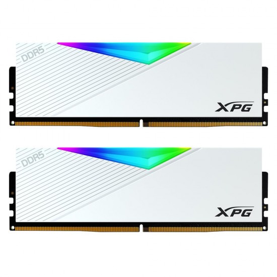 XPG 16GB-2 Lancer RGB DDR5 6400MT-s CL 32-39-39 1.4V Soğutuculu Beyaz PC Ram