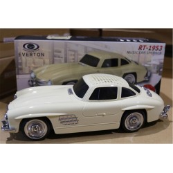 EVERTON RT-1953 Bej Arabalı  Bluetooth Fm-Usb-Tf-Aux Şarjlı Nostaljik Radyo