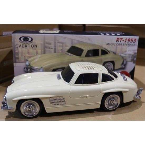 EVERTON RT-1953 Bej Arabalı  Bluetooth Fm-Usb-Tf-Aux Şarjlı Nostaljik Radyo