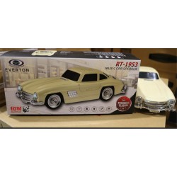 EVERTON RT-1953 Bej Arabalı  Bluetooth Fm-Usb-Tf-Aux Şarjlı Nostaljik Radyo