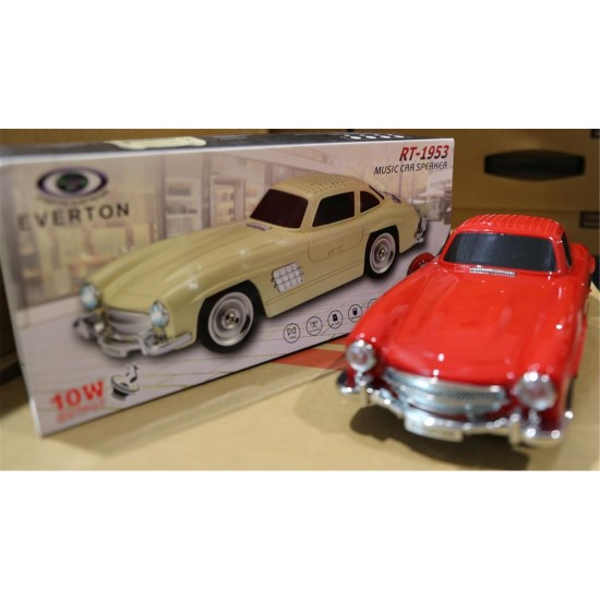 EVERTON RT-1953  Kırmızı Bluetooth Fm-Usb-Tf-Aux Şarjlı Nostaljik Radyo