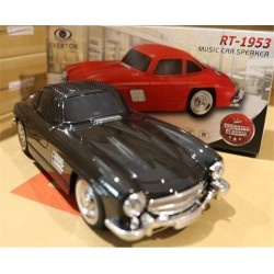 EVERTON RT-1953  Siyah Arabalı  Bluetooth Fm-Usb-Tf-Aux Şarjlı Nostaljik Radyo