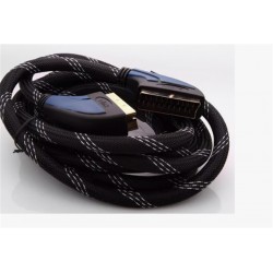 S-LİNK SLX-936 SCART TO SCART 3MT GOLD KILIFLI KABLO