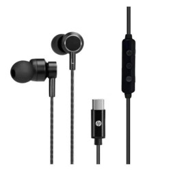 Hp DHH-1127-BK Kablolu Kulakiçi Type-C Ses Kontrol Butonlu Mikrofonlu Siyah Kulaklık