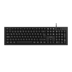 AOC KB130B-38 Usb Siyah Türkçe Kablolu Standart Klavye,Sessiz yazma