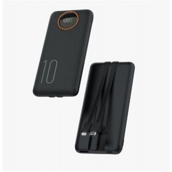 Snapron SNP-3012 10.000 Mah LCD Ekran Dahili Kablolu 22.5w Hızlı Şarj Powerbank