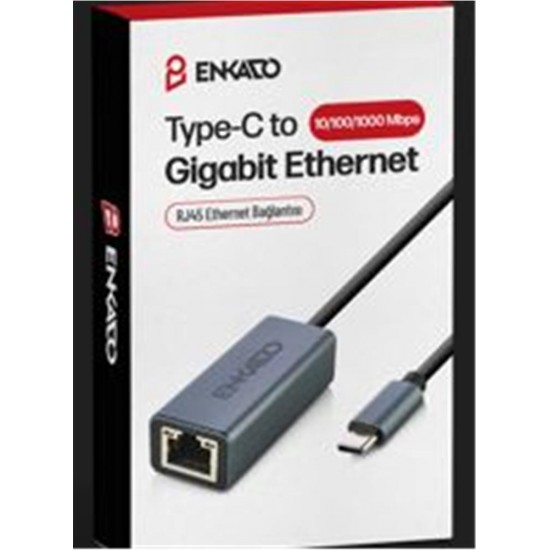 ENKADO EKD-TP45 TYPE-C USB 3,1 TO 10-100-1000 GİGABİT ETHERNET ADAPTÖR