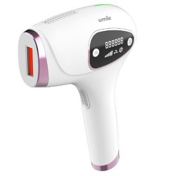 Umie IPL98 Beyaz 3 Başlık 9 Hız Kademeli IPL Lazer Epilasyon Cihazı 1 Milyon Atım Buzlu Quartz Tüp