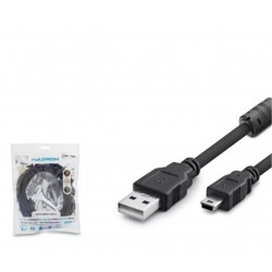 Hadron Hdx7523 Usb Mini V3-5Pin To Usb Kablo 3M Siyah