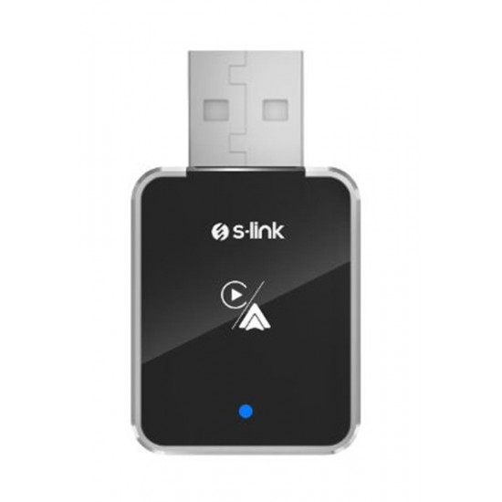 S-Link SL-CAR01 2in1 Android ve Apple Cihazlar Kablosuz Android Auto ve Carplay Adaptörü