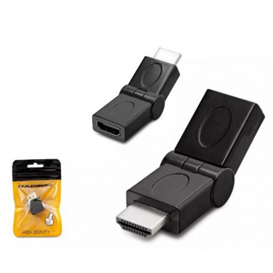Hadron Hdx1257 Hdmi To Hdmi F Çevirici Mafsallı Siyah