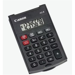 Canon AS-8 8 Hane Cep Tipi Kapaklı Hesap Makinesi