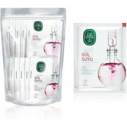 Mistik Gül Suyu Yüz Temizleme Mendili 75li Küçük Boy Doy pack Poşet