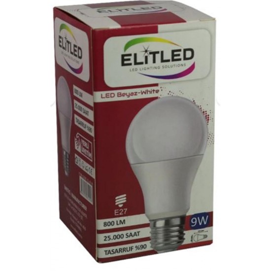 ELİTLED 9W BEYAZ LED AMPUL