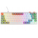 Rampage YORU MINI Beyaz-Gri Type-C Bağlantılı OUTEMU Red Swich Q Mekanik Gaming Oyuncu Klavye RGB