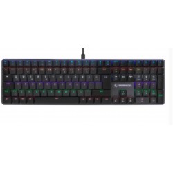 Rampage GRANITE PRO Siyah-Gri Low Profile BLUE SWITCH Q Rainbow Mekanik Gaming Oyuncu Klavye