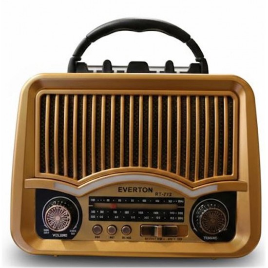 Everton RT-772  Bluetooth Usb-Micro Sd Nostaljik Radyo