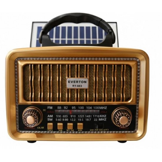Everton RT-683  Bluetooth Usb-Micro Sd Nostaljik Radyo